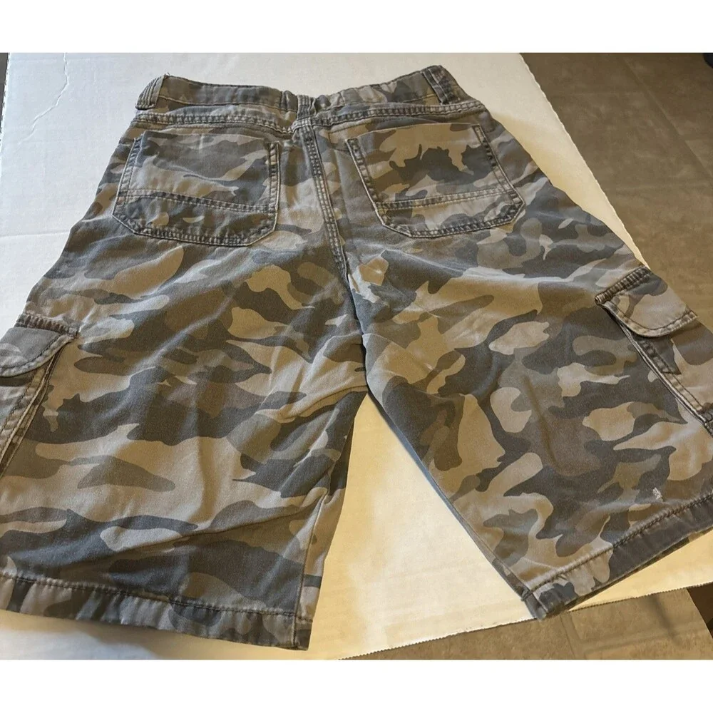 Lee Dungarees Shorts Boys Size 14 Regular Lot Of 2 Loose Cargo Camo Beige